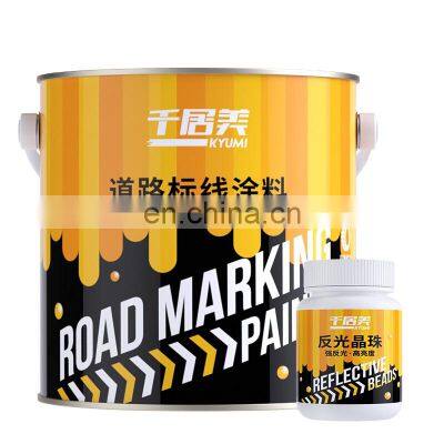 Strong adhesion and Long wear life high reflective marking paint