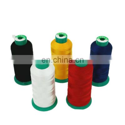 420D High Tenacity high strength nylon 66 bonded thread on sewing machine high strength filament polyester bonded sewing thread