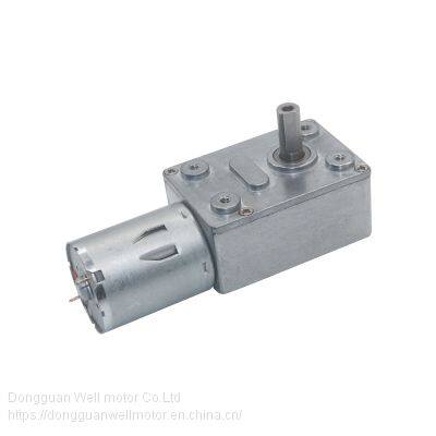 18v 12v 24v Brush Metal Worm Gear dc Electric Motor for Smoke Exhaust Machine