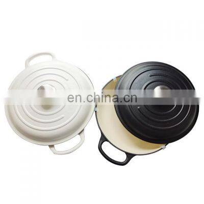 Cast iron Cookware set Black Ceramic Casserole With Lid