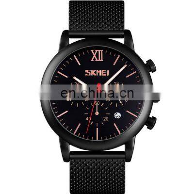 Original quartz watch suppliers brand Skmei 9203 good quality 30m water resistant stainless steel men wristwatches