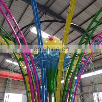 Amusement Park Mechanical Games Indoor Playground Mini Flying Chair for Sale
