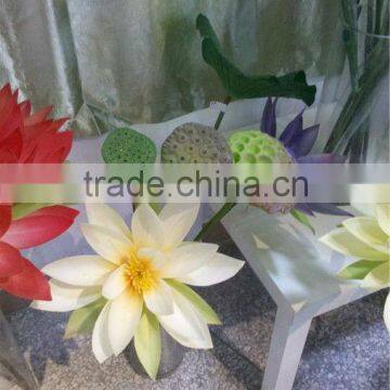 Real Touch Water Lily Artificial Lotus Flower