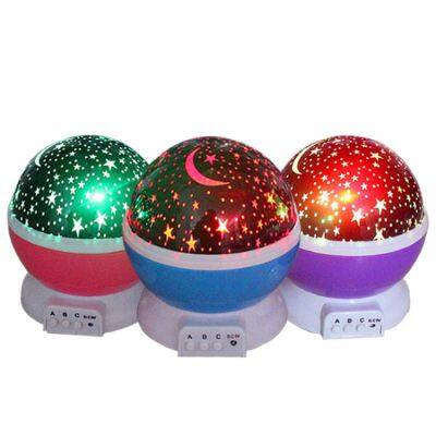 Hot Sale Bedside Table Lamp  Baby Night Light Moon Star Projector For Room