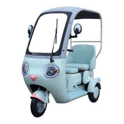 CKD Shipment of Hot New Arrival Leisure Electric Tricycle Family E-Scooter E-Trike 3wheeler Electric Motorcycle with Soft Seat and Weather Window