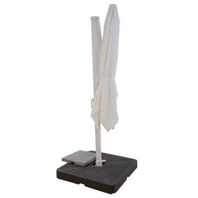 Pure White Roman Umbrella Hotel Home Parasol Villa Restaurant Outdoor Umbrella Courtyard Umbrella Customization photo-2