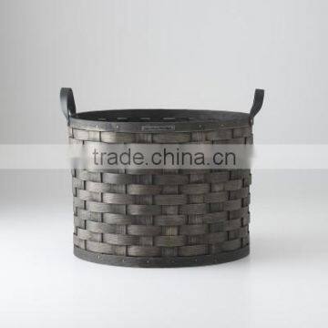 High quality best selling eco-friendly Round Handmade Woven BambooBasket-Ash Color from Vietnam