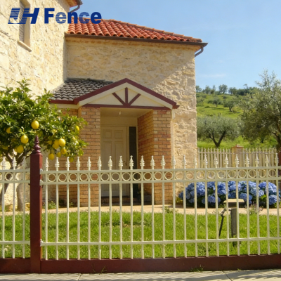 Прочная оцинкованная стальная забора, легко монтируемая дорожная и садовая стальная садовая забора, безопасный барьер