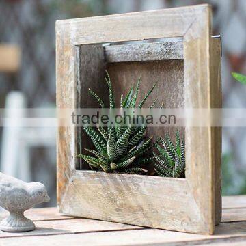 decoration wooden frame planter pots for sale