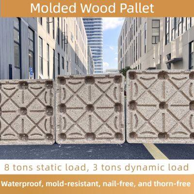 Food  and  Pharmaceutical  Grade   Molded  Wood   Pallets  —  Nail-Free,  Splinter-Free,  Safe,  and Eco-Friendly