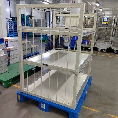 Customizable 1200x800mm Steel AGV Shelving System with Adjustable Heights