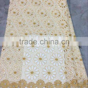 2016 latest design african lace fabric swiss voile NL007-5