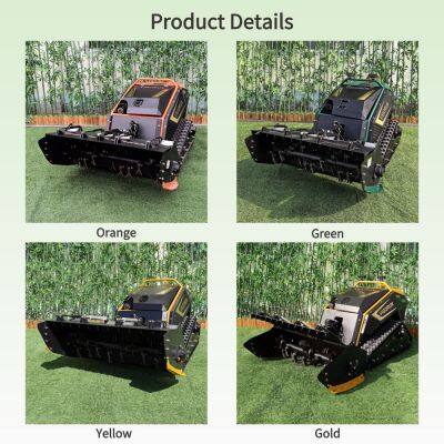 Compact Industrial Grade Gasoline Powered Remote Control Lawn Mower With 1000mm Cutting Width and Crawler Walking photo-4