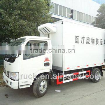 Dongfeng refrigerated van and truck ,4ton refrigerator van truck for meat and fish