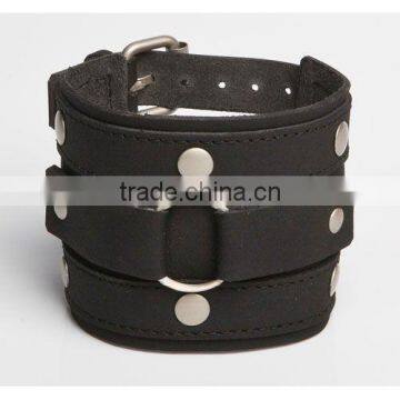 Newest Rivet Leather Bracelets Fashion Jewelry Genuine Leather Wristband Bracelets