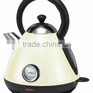 British style kettle with thermometer and boil dry protection