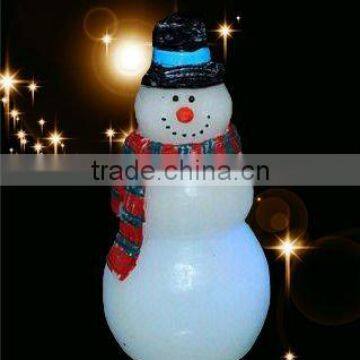 snowman shaped LED candles