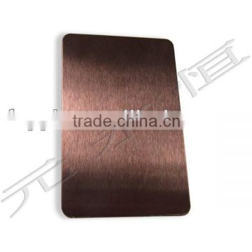 High Quality red copper hairline Stainless Steel Sheet