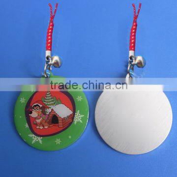 Party souvenirs New year's gift round shape metal pendants tags