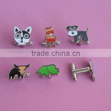 lovely animal shape hard imitation novelty cufflinks