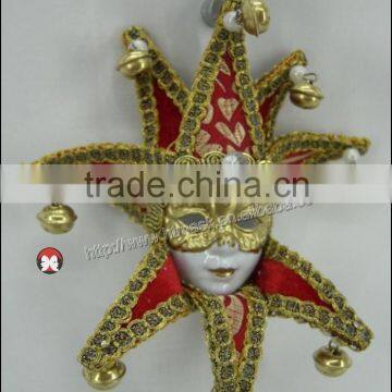 DECORATIVE CERAMIC MASK FEMALE JESTER, WALL HANGING. MADE IN CHINA photo-2