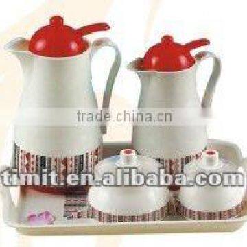 5PCS Deluxe tea & coffee vacuum flask set (V-H4310AL-5T)