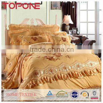 Hot Selling Luxury Hotel Textile Products hand embroidered bedding