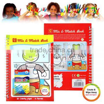 Mix & Match Book coloring kids art set