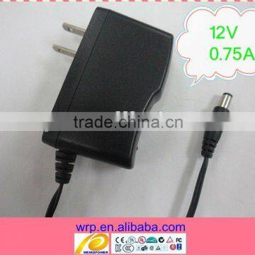 12 volt adapter 0.75A for router