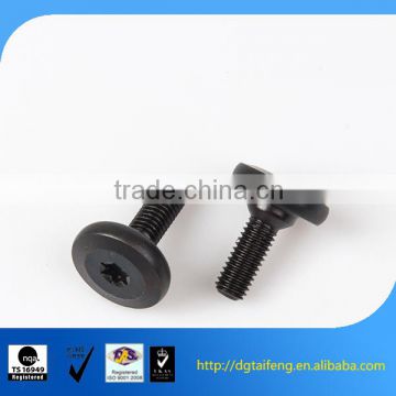 black oxide allen screw with round neck