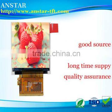 8 Bits Parallel interface has 20 pin flexible FPC 2016 hot sale tft lcd module