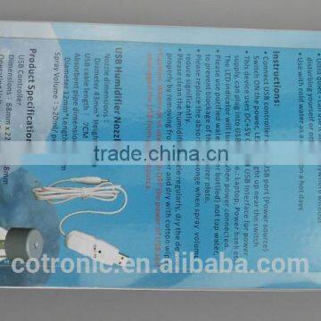 Mini Portable Bottle Cap Air Humidifier With USB Cable for Office Home, White photo-6