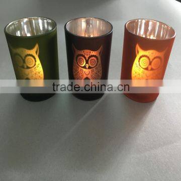 alibaba top sale items owl tealight candle holder,owl candle container