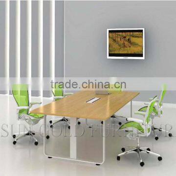 Factory Movable Rectangular Meeting Conference table of Acrylic (SZ-MT075)