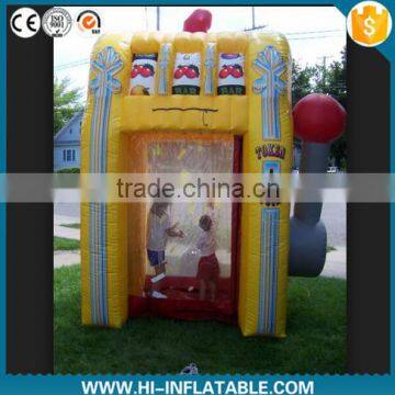 Customized promotional inflatable cash money machine for advertisment