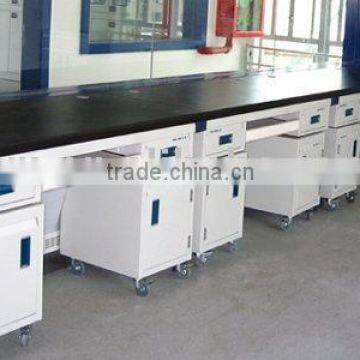 All steel laboratory side bench/lab table/lab side bench