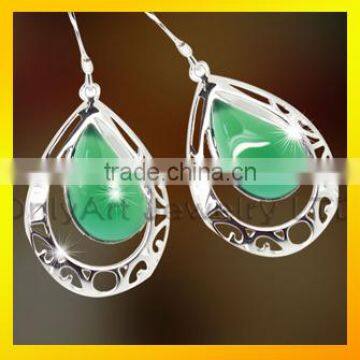 Jewelry fashion earrings with jade for women vogue jewelry earrings