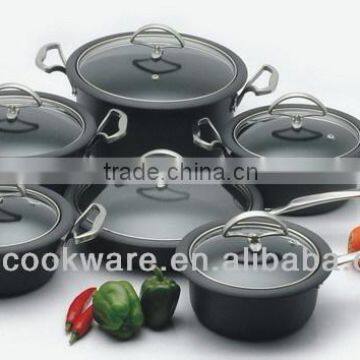Mordern Hard Anodized Aluminium Pan Set