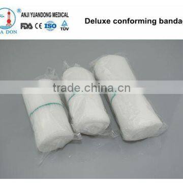 YD80267 High Quality Surgical Polyester Deluxe Conforming Bandage With CE,FDA,ISO