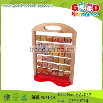 Green wooden toys for kids,high quality of alphabet educational toys educational counting toys                        
                                                Quality Choice