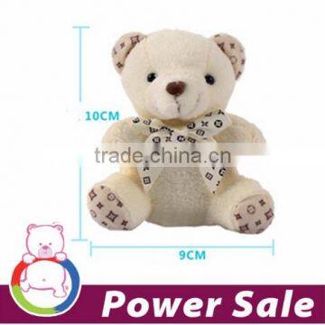 Custom soft plush teddy bear keychain for sale