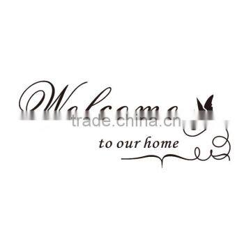 Welcome to Our Home Quote Removable Vinyl Decal Decals Wall Sticker Stickers Home Decor DIY Butterfly photo-2