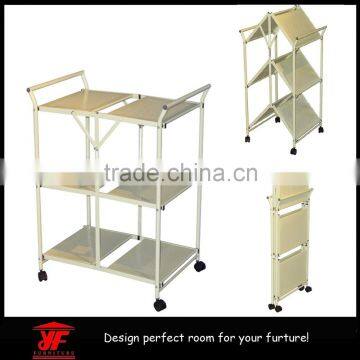 Quality and good price hotel & restaurant foldable kitchen trolley