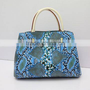 New fashion women Snakeskin Grain PU Leather Handbag ,ladies Shoulder Bags