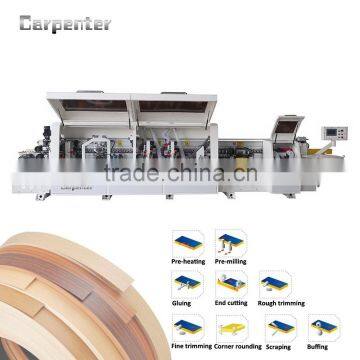KDT structure full automatic edge banding machine for pvc wood veneer edge banding on MDF