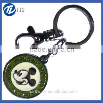 Transparent custom acrylic mickey mouse keychain for souvenir