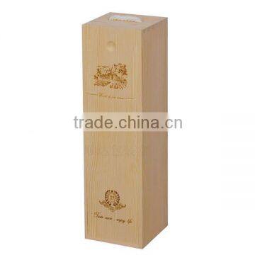 Single Bottle Wine Wooden Box