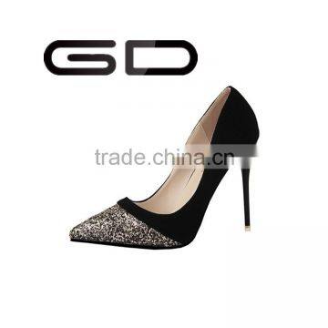 GDSHOE Sexy shiny daily shoes pointed toes high heel women pump shoes summer high heel shoes size 34                        
                                                Quality Choice