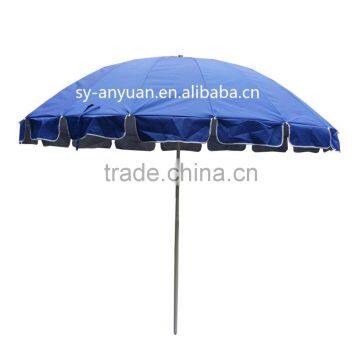 16rib oxford fabric shanghai ourdoor umbrella parasol with silver coating and UV protection