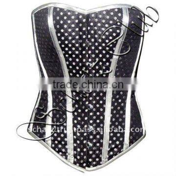 Fullbust Polka Dots Corset with steel bones